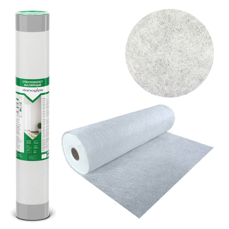 картинка Стеклохолст маляр. Danogips 35г/м2 50м (кор9шт) от базы строительно-отделочных материалов